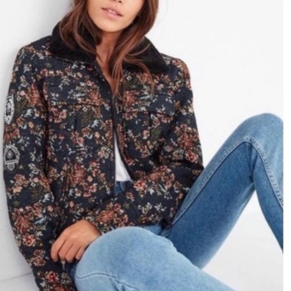 Urban Outfitters BlancNYC tapestry quilted flight bomber jacket - Picture 15 of 15